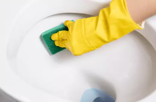 how to prevent calcium buildup in toilet traps and bowl 