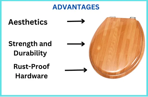 wooden toilet seats are more comfortable and environment friendly compare to a plastic one